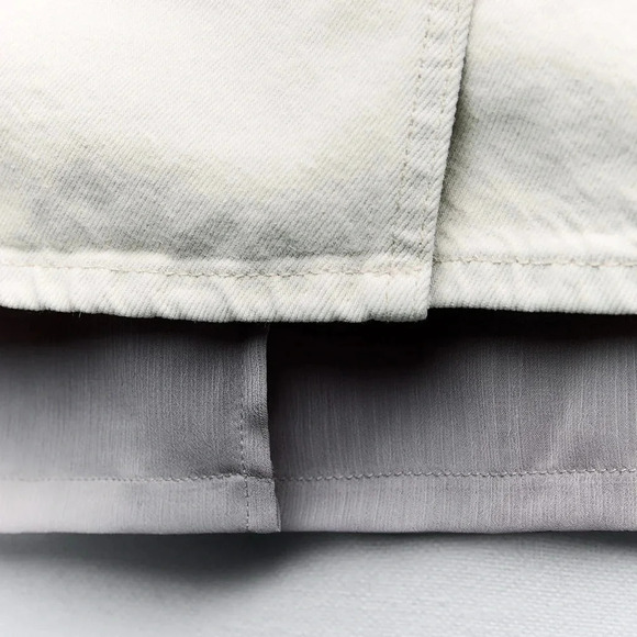 ZARA TRF DENIM MIINI SKIRT - Picture 8 of 10